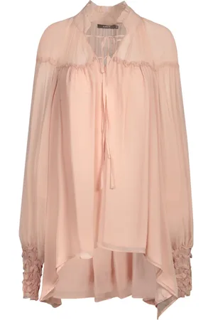 AMEN Blouses, female, , Size: S Silk Chiffon Ruffle Blouse