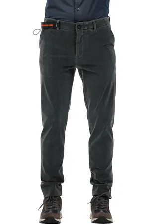 RRD Slim-fit Trousers, male, , Size: L Velvet Pants for Stylish Look