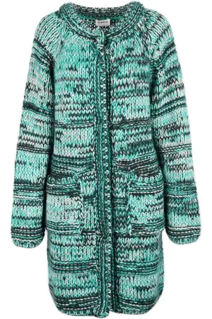 P.A.R.O.S.H. Long Knitwear, female, , Size: XS Wool Coat with Snap Fasteners