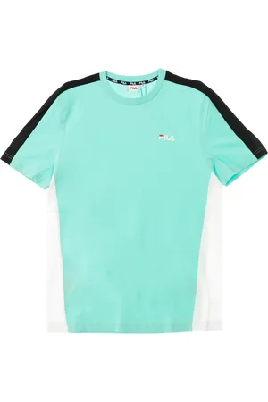 Fila T-Shirts, male, , Size: S Colorful Bands Crewneck T-Shirt /White/Black
