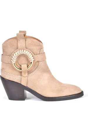 See by Chloé Cowboy Boots, female, , Size: 6 US Texanino Leather Ankle Boot