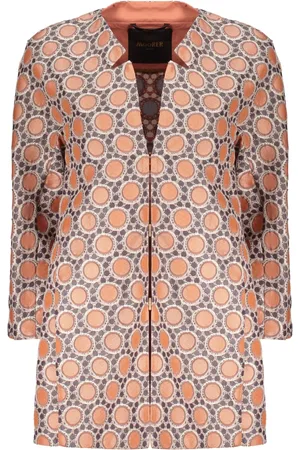 MOORER Parkas, female, , Size: XS Jacquard Motif Jacket with Hook Closure