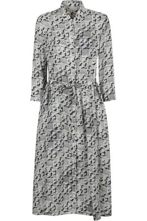 Tory Burch Shirt Dresses, female, , Size: 2XS Silk Twill Midi Dress