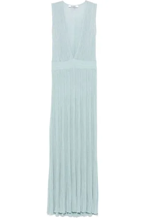 ANTONINO VALENTI Maxi Dresses, female, , Size: XS Sky V-Neck Midi Dress