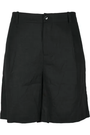 D.A. Daniele Alessandrini Short Shorts, male, , Size: XL Linen Blend Bermuda Shorts
