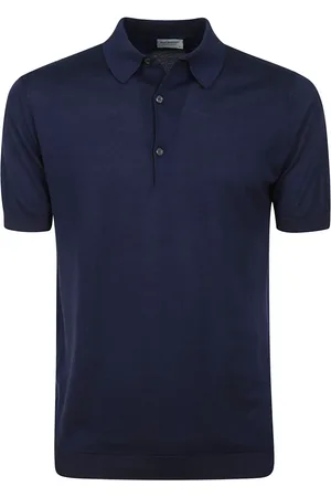 JOHN SMEDLEY Polo Shirts, male, , Size: S Knitted Polo Shirt Short Sleeves
