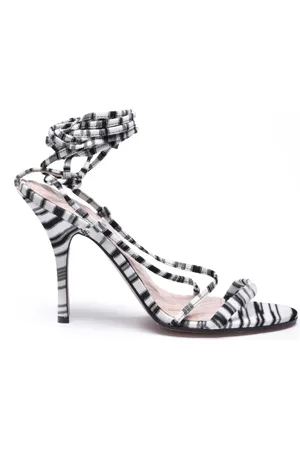 Missoni High Heel Sandals, female, , Size: 10 US Fabric Sandal with Leather Sole