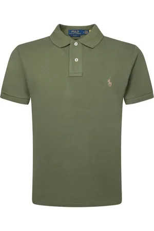 Ralph Lauren Polo Shirts, male, , Size: S Military Slim Fit Polo Shirt