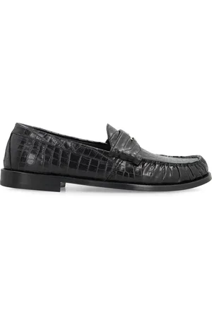 Rhude Loafers, male, , Size: 11 US Leather Loafers with Round Toeline