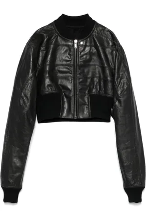 Rick Owens Bomber Jackets, female, , Size: XS Zip-Up Baseball Collar Coat