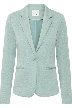 Ichi Blazers, female, , Size: L Herringbone Blazer Jacket