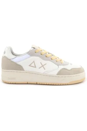 sun68 Sneakers, male, , Size: 7 US Sneaker with Beige Inserts