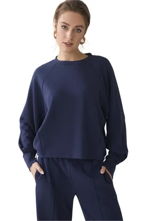 Summum Woman Sweatshirts, female, , Size: M Soft Scuba Longsleeve Top Sweater