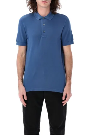 Tom Ford Polo Shirts, male, , Size: M Pique Polo Shirt