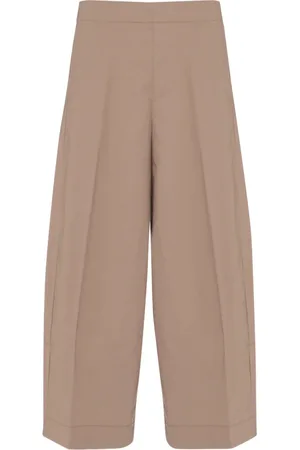 Nine In The Morning Wide Trousers, female, , Size: W26 Beige Cotton Culotte Pants Mia