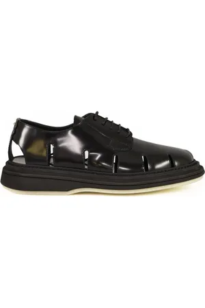 The Antipode Laced Shoes, male, , Size: 7 US Brushed lace-up leather shoes