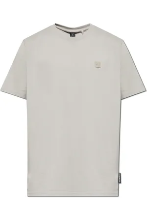 Moose Knuckles T-Shirts, male, , Size: S T-shirt with logo patch