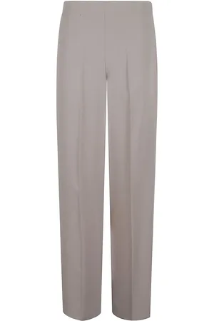 P.A.R.O.S.H. Straight Trousers, female, , Size: M Sand-colored cady pants with invisible zip