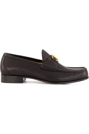 VALENTINO GARAVANI Loafers, male, , Size: 6 US Black VLogo Signature Moccasins Slip-On