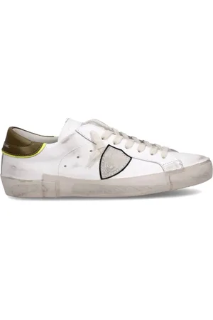 Philippe model Sneakers, male, , Size: 11 US Vintage Leather Low Top Sneakers
