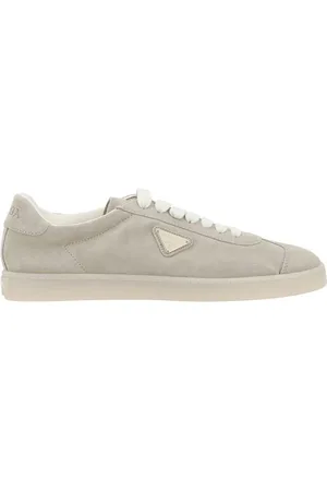 Prada Sneakers, male, , Size: 7 US Suede Lace-Up Sneakers