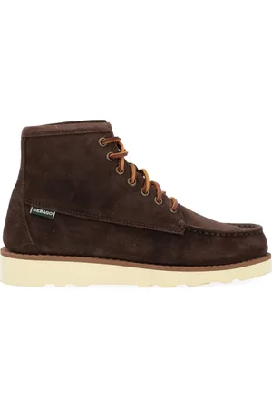 SEBAGO Lace-up Boots, male, , Size: 8 US Suede Ankle Boot Zigzag Stitching