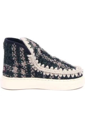 Mou Winter Boots, female, , Size: 6 US Bold Textile Eskimo Sneaker Boots