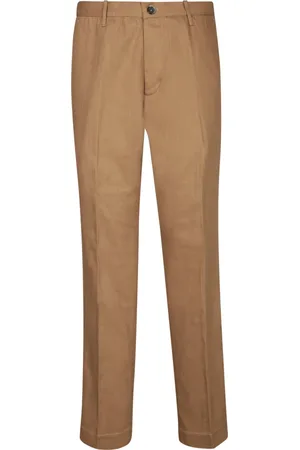 Nine In The Morning Straight Trousers, male, , Size: XL Beige Trousers for Men