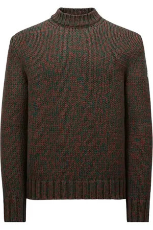 Moncler Turtlenecks, male, , Size: XL Colorblock Round Neck Sweater