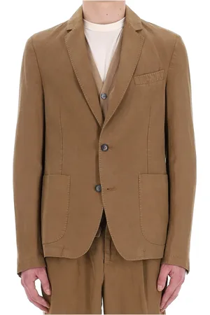 OFFICINE GENERALE Blazers, male, , Size: L Two-Button Jacket with Patch Pockets