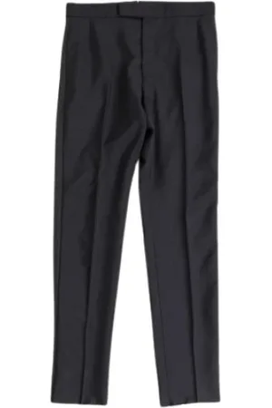 Thom Browne Skinny Trousers, male, , Size: L Wool Skinny Trousers