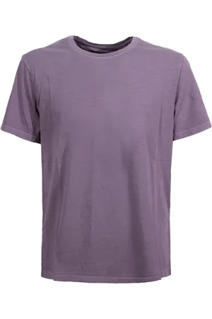 ECOALF T-Shirts, male, , Size: XL Mauve Crew-neck T-shirt with Logo