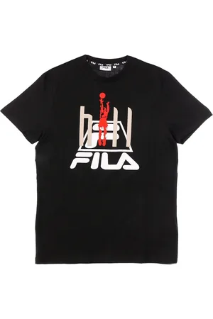 Fila T-Shirts, male, , Size: M Crew Neck Short Sleeve T-Shirt