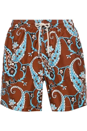 MC2 SAINT BARTH Beachwear, male, , Size: XL Paisley Indie Vibe Swim Shorts