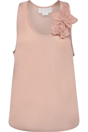GENNY Sleeveless Tops, female, , Size: M Elegant Sleeveless Top with 3D Flower