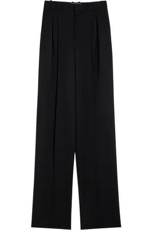 Saint Laurent Straight Trousers, female, , Size: M Regular Fit Pants