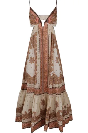 ZIMMERMANN Maxi Dresses, female, , Size: XS Paisley Plunge Maxi Dress