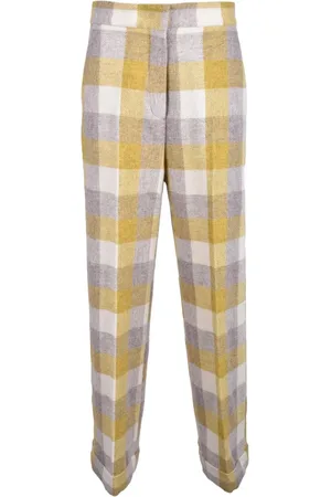 ERIKA CAVALLINI Straight Trousers, female, , Size: 2XS Wool Blend Pants