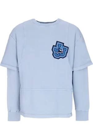 MAUNA KEA Sweatshirts, male, , Size: XL Lightweight Crewneck Sweatshirt Triple J Cyan