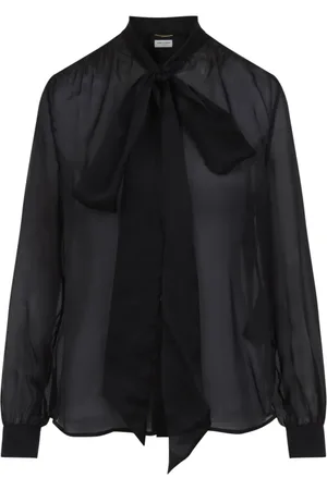 Saint Laurent Shirts, female, , Size: S Noir Blouse