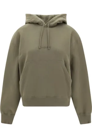 Saint Laurent Hoodies, female, , Size: S Brode Cotton Hoodie