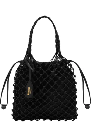 Moschino Bucket Bags, female, , Size: ONE SIZE Small Basket Net Crossbody Bag