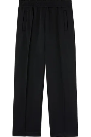 Palm Angels Straight Trousers, male, , Size: L Curved Logo Track Pants