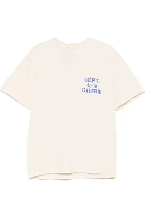 GALLERY DEPT. T-Shirts, male, , Size: 2XL Almond Logo Print Crew Neck