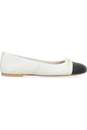 Via Roma Ballerinas, female, , Size: 6 1/2 US Elegant Ballerina Shoes in Off