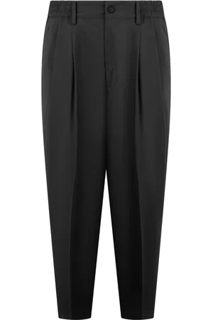 LOW BRAND Suit Trousers, male, , Size: W30 Virgin Wool Carrot Fit Trousers