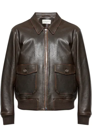 OFFICINE GENERALE Leather Jackets, male, , Size: XL Leather jacket