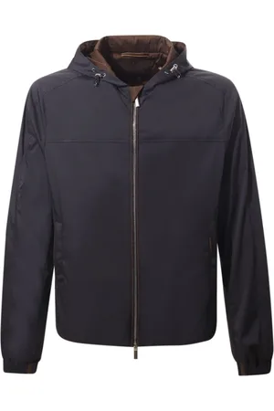 MOORER Winter Jackets, male, , Size: M Navy Quilted Coat