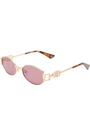 Le Specs Sunglasses, unisex, , Size: M Oval Forbidden Sunglasses Bright Gold
