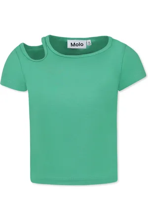 Molo T-Shirts, unisex, , Size: 4 Y Cotton Blend Crew Neck T-Shirt